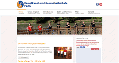 Desktop Screenshot of kampfkunst-fuerth.de